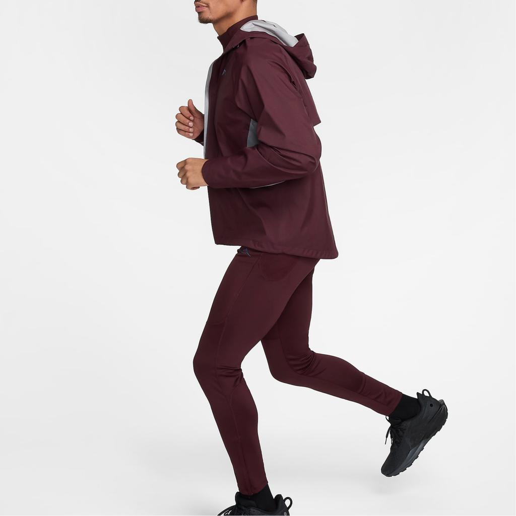 Nike Lunar Ray Running Tight Warm Breathable Sports Long Pants Men Bottoms Burgundy FB8599-652