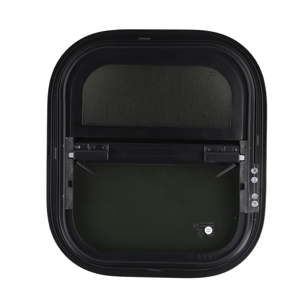 RV Lifting Window with Screen 440mm H 390mm W Tinted Tempering Glass Waterproof for Motorhome Trailer