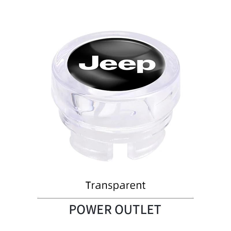 Для автомобиля Jeep Крышка прикуривателя Пылезащитный колпачок Декоративные аксессуары Для Jeep Grand Cherokee Wrangler JK Gladiator Compass Re