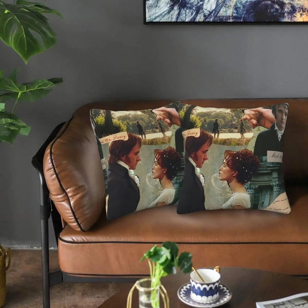90S Fitzwilliam Darcy Pride And Prejudice 2 Pcs Square Pillowcase Pillow Cover Cushion Decor Comfort Throw Pillow For Home Sofa