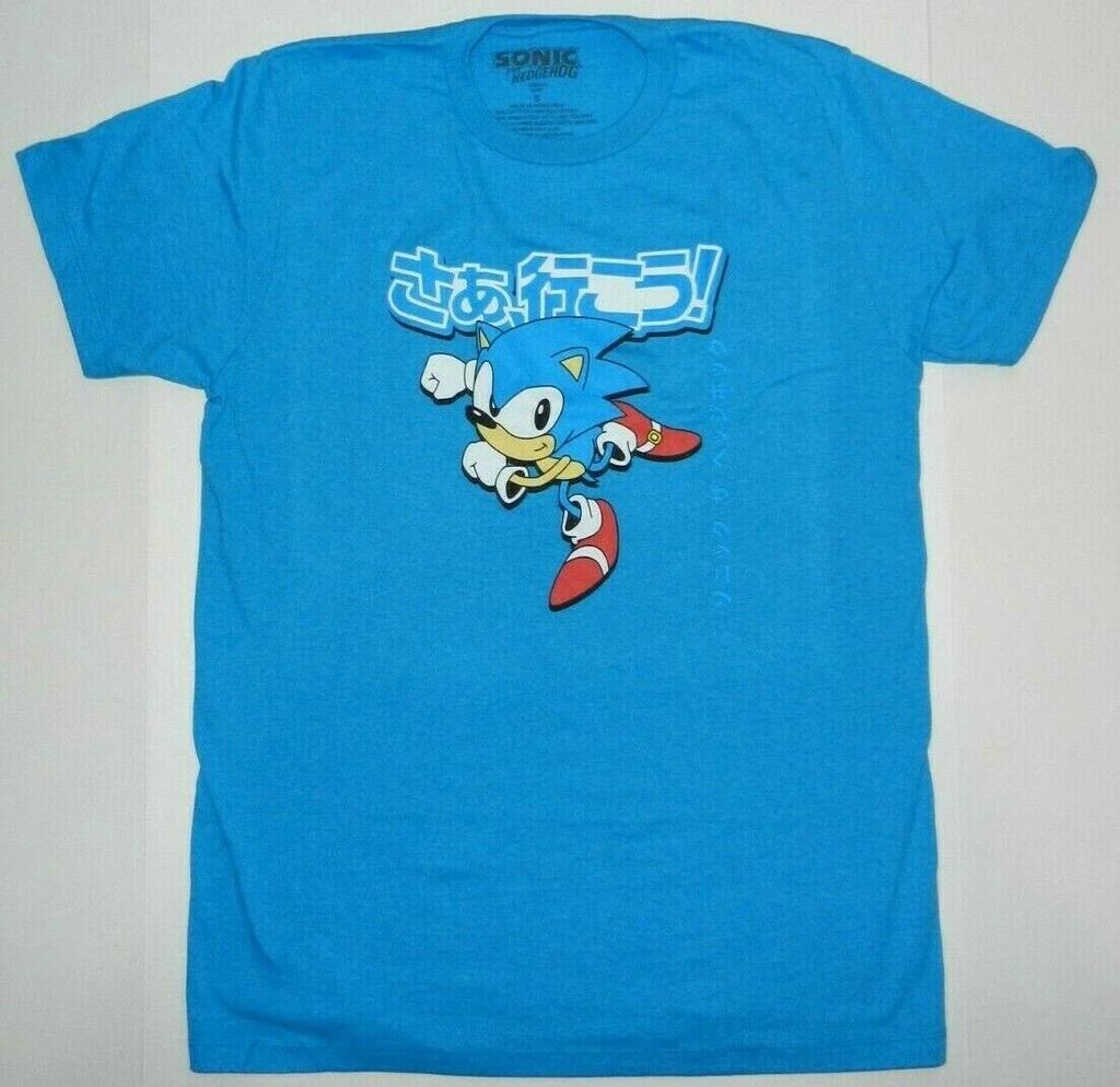 Футболка с японским логотипом Sonic The Hedgehog Новая