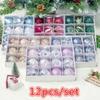 12pcs / Set 6Colors 6cm Christmas Ball Tree Decorated Diameter Christmas Ball Decorated Gift Pendant