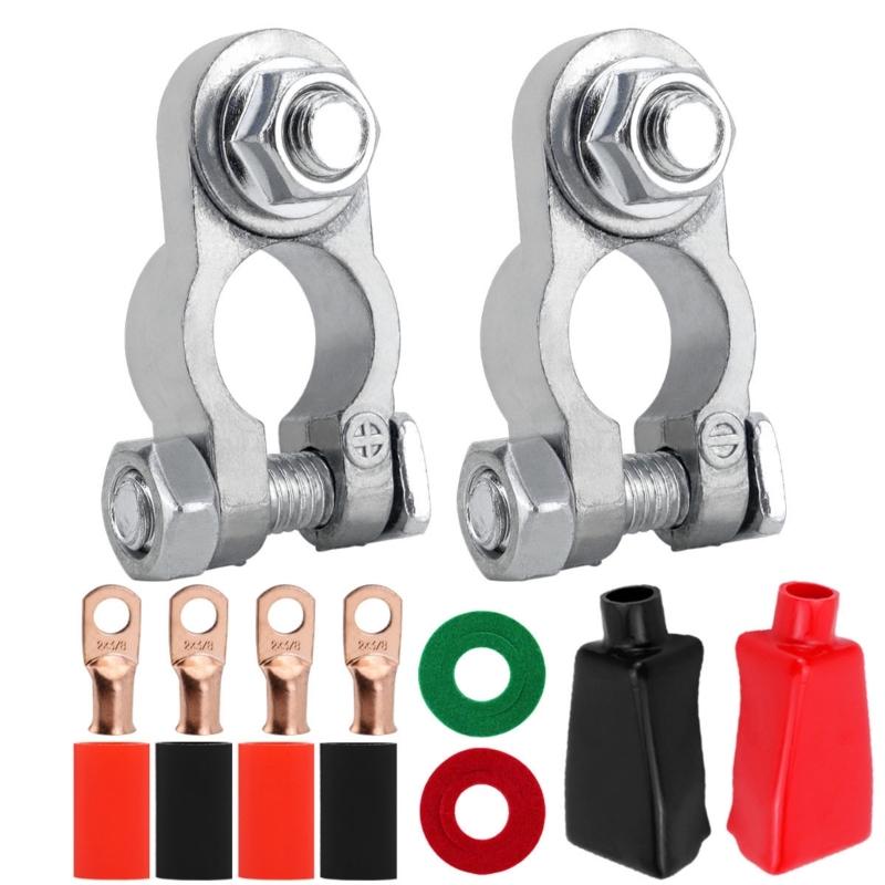 Battery Terminal Connector Kit with Ergonomic Designs Auto Battery Connector Easy to Use for Car & Boat Application