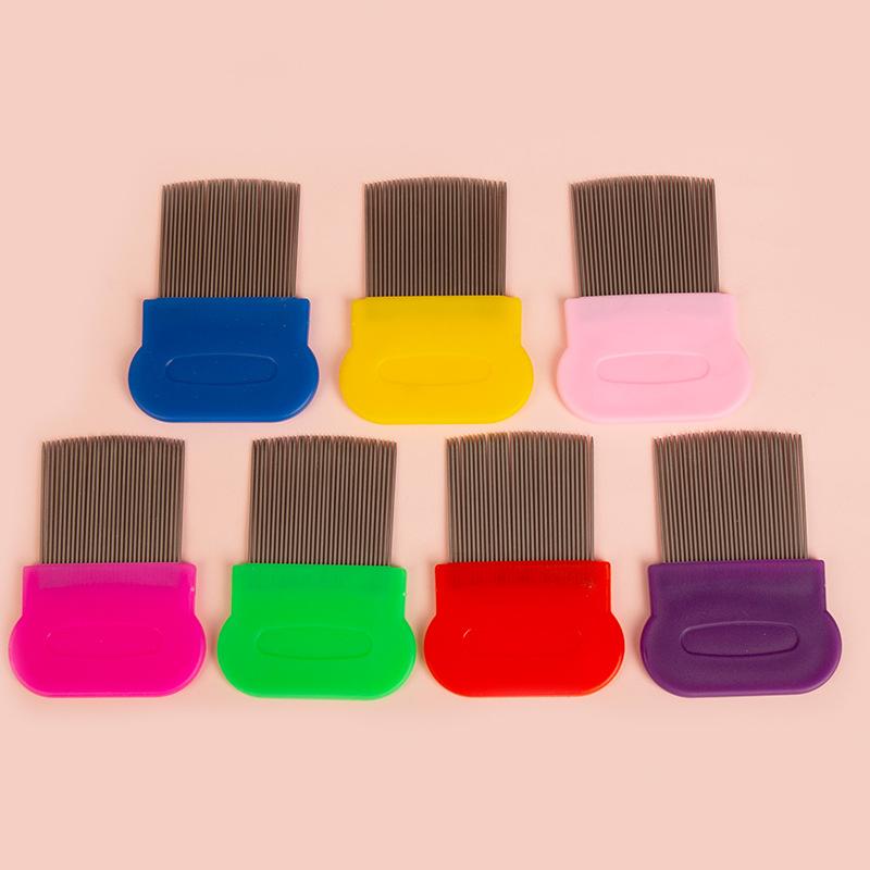 Comb Hair Lice Comb Brushes Terminator Fine Egg Dust Nit Free Removal Stainless Steel Comb Long Teeth Anti-slip Bands Dropship