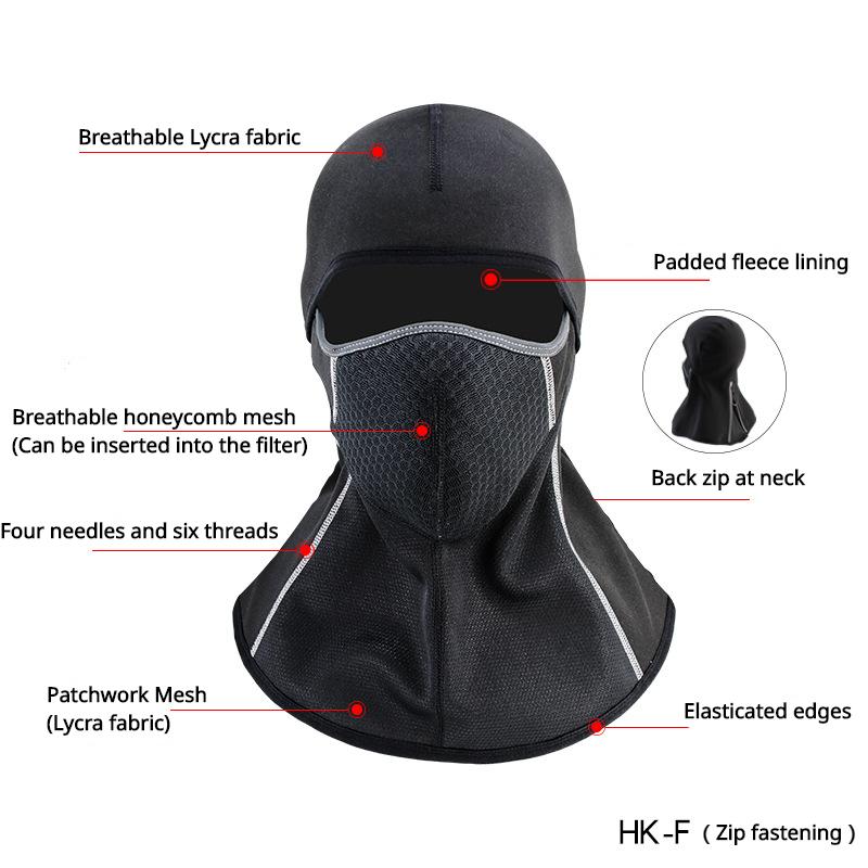 Лыжная маска-балаклава для холодной погоды для мужчин, ветрозащитный тепловой зимний шарф, маска для женщин, утеплитель для шеи, капюшон для езды на велосипеде