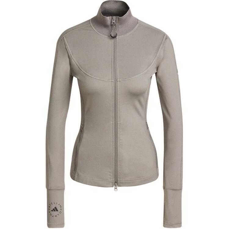Adidas SS25 Fashion Versatile Breathable Stand Collar Jacket Women Jacket Gray JJ0125