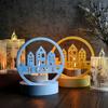 Home House Candle Holder Molds Love House Castings Moulds Candlestick Silicone Molds Plasters Molds for Home Decoration