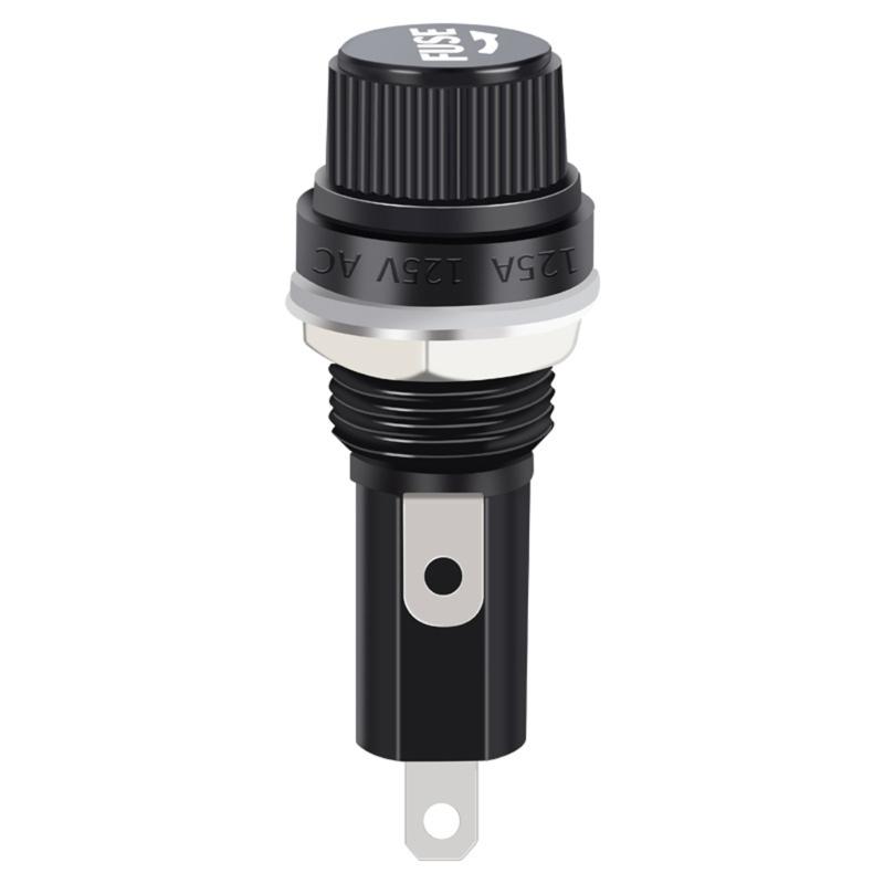 5Pieces Glass Tube Fuses Holders With Premium Coppers Components Suitable For DIY Enthusiasts And Electronic Engineers