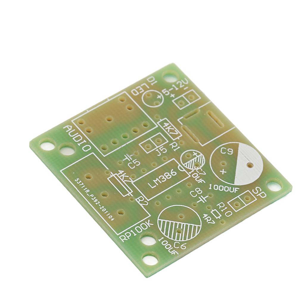 LM386 Комплект аудиоусилителя Супер Мини Умный Электронный DIY Модуль Плата FR4‑A Печатная Плата 3‑12 В