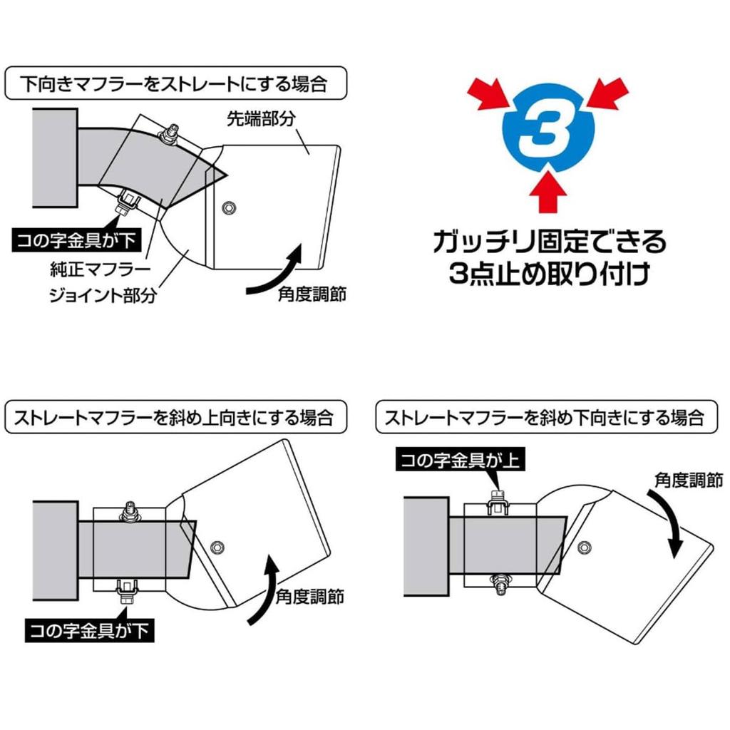 East field Universal Oval Titanium Blue Exhaust Cutter Adjustable Fits Tailpipe Diameters from 45mm to Includes Dedicated for Toyota Hiace (Large),