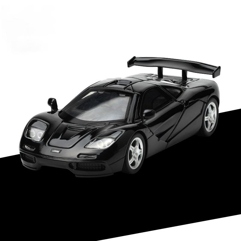 1:32 McLaren F1 XP4 XP5 1933 Supercar Alloy Metal Diecast Model Car Sound And Light Pull Back Children's Toys Car Holiday Gifts