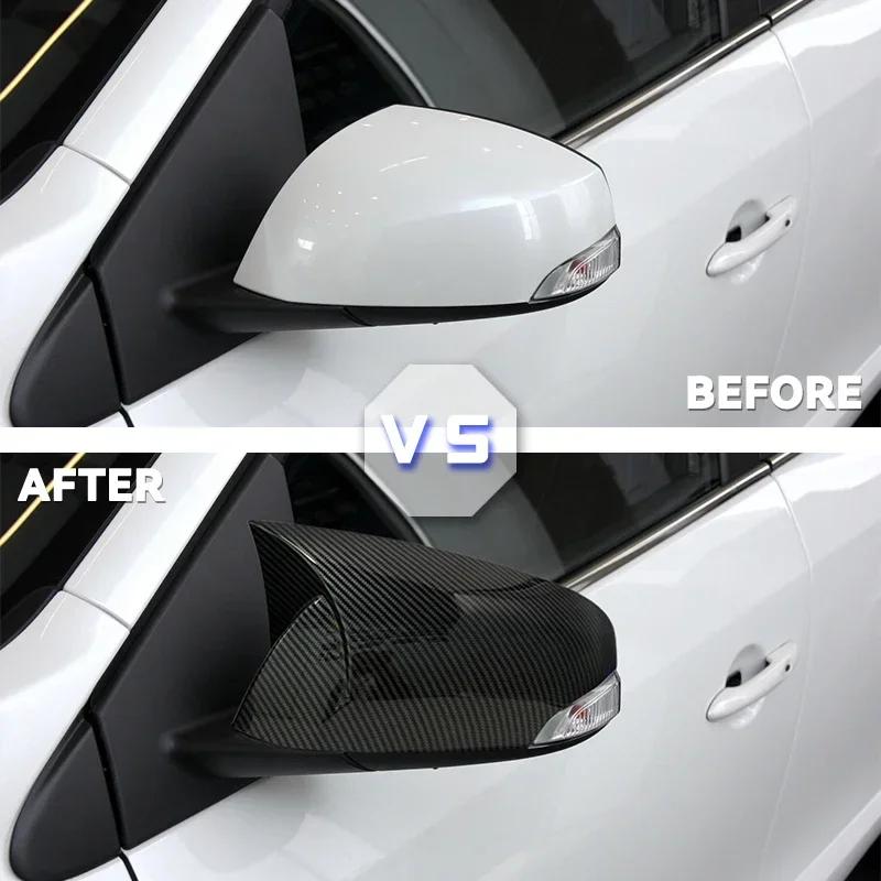 Piano Black Tuning Auto Sport Bat Design RS Side Bat Design Mirror Cover for Renault Fluance için 2010-2016 Car Accessories