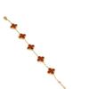 Stainless Steel Four Leaf Clover Jewelry Set - Necklace Bracelet Earrings Studs Women Men Fashion OL Style
