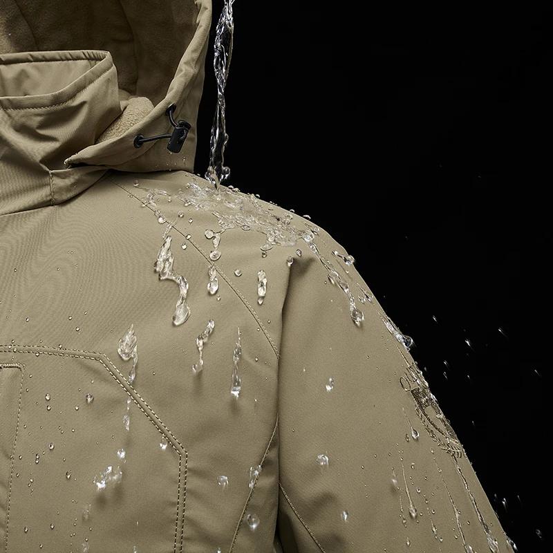 Зимняя куртка Мужские парки Однотонная Утепленная Теплая Куртка Мужская Флисовые куртки Однотонная Повседневная Парка Мужская Женская Модная одежда