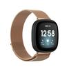 Для Fitbit Versa 4 / 3 Миланский Магнитный Металлический Плетеный Ремешок для Часов, Большой Размер