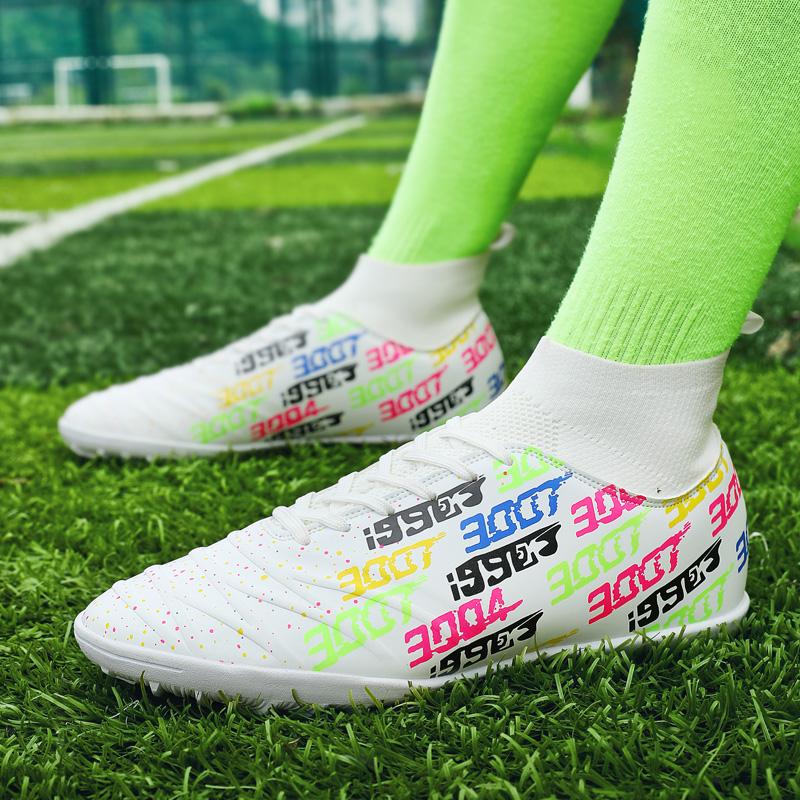 Мужские футбольные бутсы Сверхлегкие футбольные бутсы большого размера. Кроссовки для мальчиков. Нескользящие футбольные бутсы AG/TF. Ботильоны унисекс.