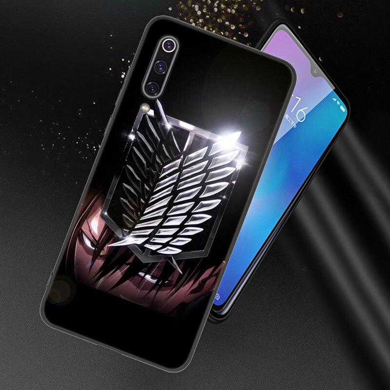 Чехол для телефона с аниме «Атака Титанов» для Xiaomi Redmi 7 7A 8A 9i 9A 9C 10 10A 10C K20 Note 5 6 Mi 8 9 9T Pro A2 Lite A3 6X Mix 3