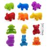 Counting Sorting Game Animal Puzzle Toy Educational Color Sorting Bowl Toy  Children'S Gift