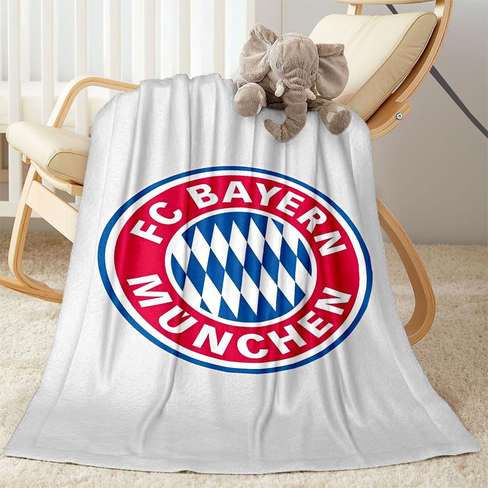Bayern Munich Blanket Ultra-Soft Suitable for Bed Livingroom Bedding for All Seasons Stylish Decor Gift for Travel Home Birthdays