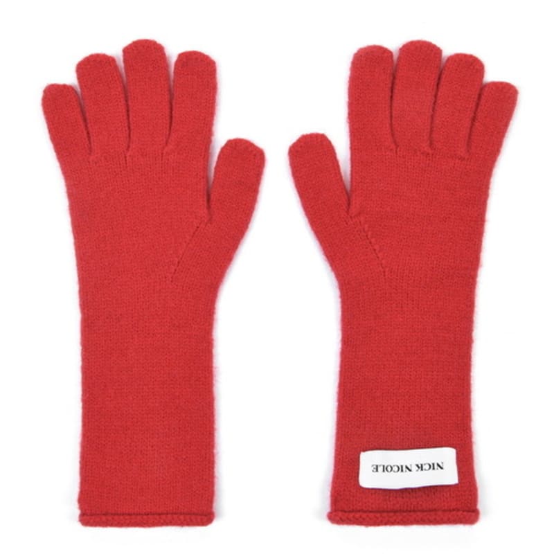 Nick&NICOLE NICOLE ПЕРЧАТКИ В РУБЧИК_УГОЛЬНЫЙ