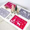 Christmas Placemat Coaster 6Pcs/set Creativity Christmas Table Decor
