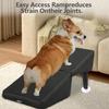 2-In-1 Convertible Wooden Home Step Stool Dog Ramp Stairs With Anti-Slip Panels And Suction Cups
