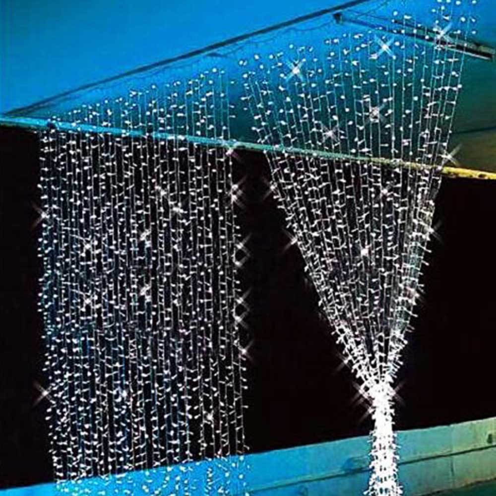 3x3m LED Icicle Curtain String Lights Indoor Outdoor Christmas Wedding Halloween Party Decoration Garland Lamp