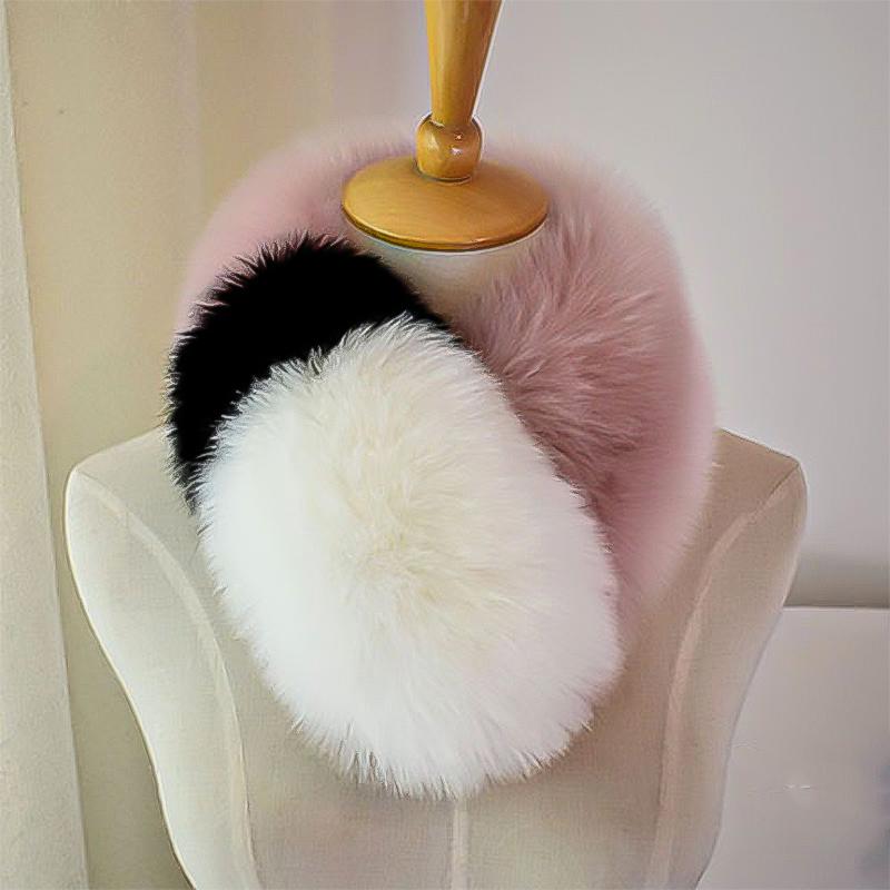 Furry Women Scarf Collar Warm Faux Fur Winter Autumn Neckerchief Accessories