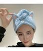 Милая шапочка из кошачьей шерсти, полотенце для волос из микрофибры, длинные волосы, быстросохнущая шапка, банное полотенце, сильное водопоглощающее женское полотенце для вытирания волос