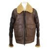 Moncler REALMONT Boa Mouton/Down Switching Jacket 6 BrownUsed
