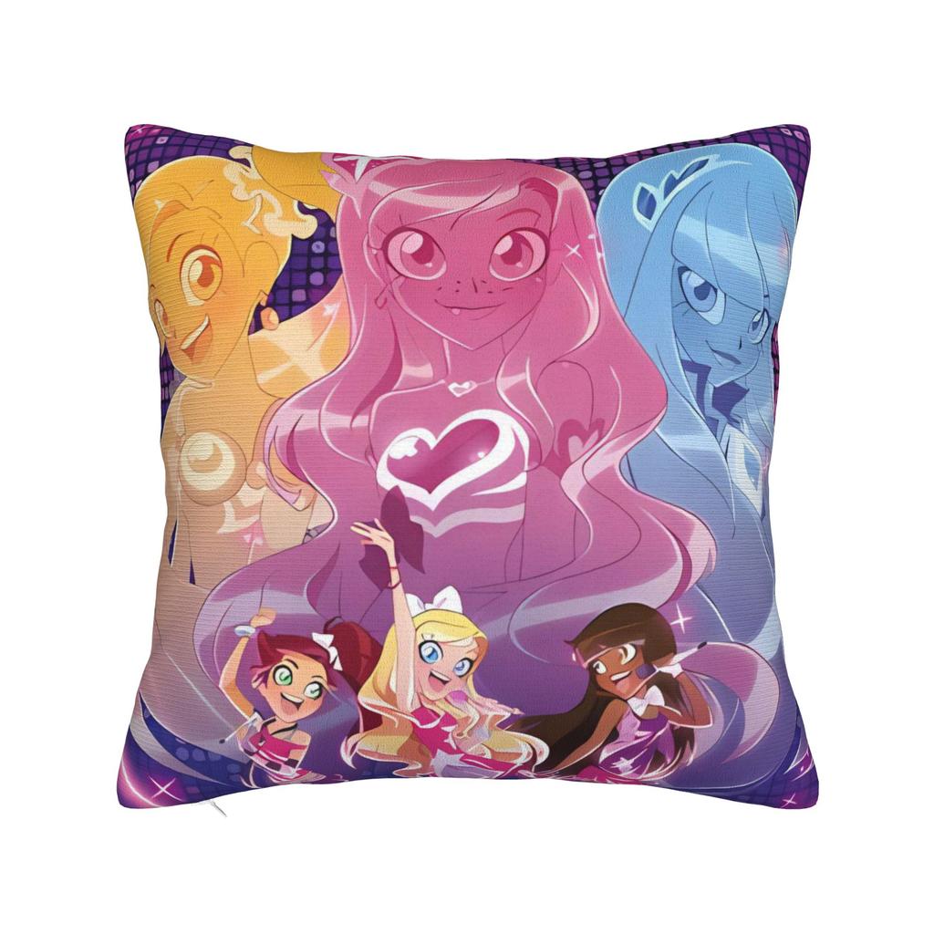 LoliRock Kopo Music Girls Pillow Cover  Comfy Cushion Cover Cute Funny Pillow Case For Sofa Home Decor
