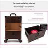 Universal Brake Wheel Trolley: Multi-Layer Large Nail & Tattoo Storage Makeup Box