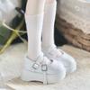 Heightened Thick Sole Bjd Leather Shoes Mini Shoes 45CM Doll Shoes 1/4 Dolls Shoes  Diy Toys
