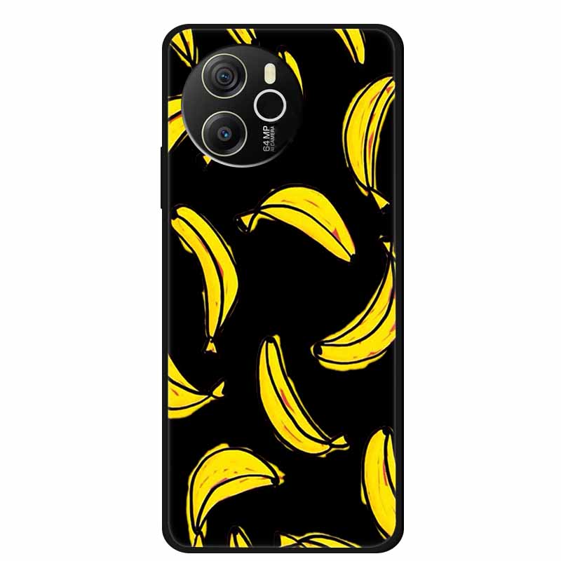 Coque For Blackview Shark 8 Case Cute Cartoon Black Silicone Soft Phone Cases For Blackview Shark 8 Back Cover Case Shark8 Funda
