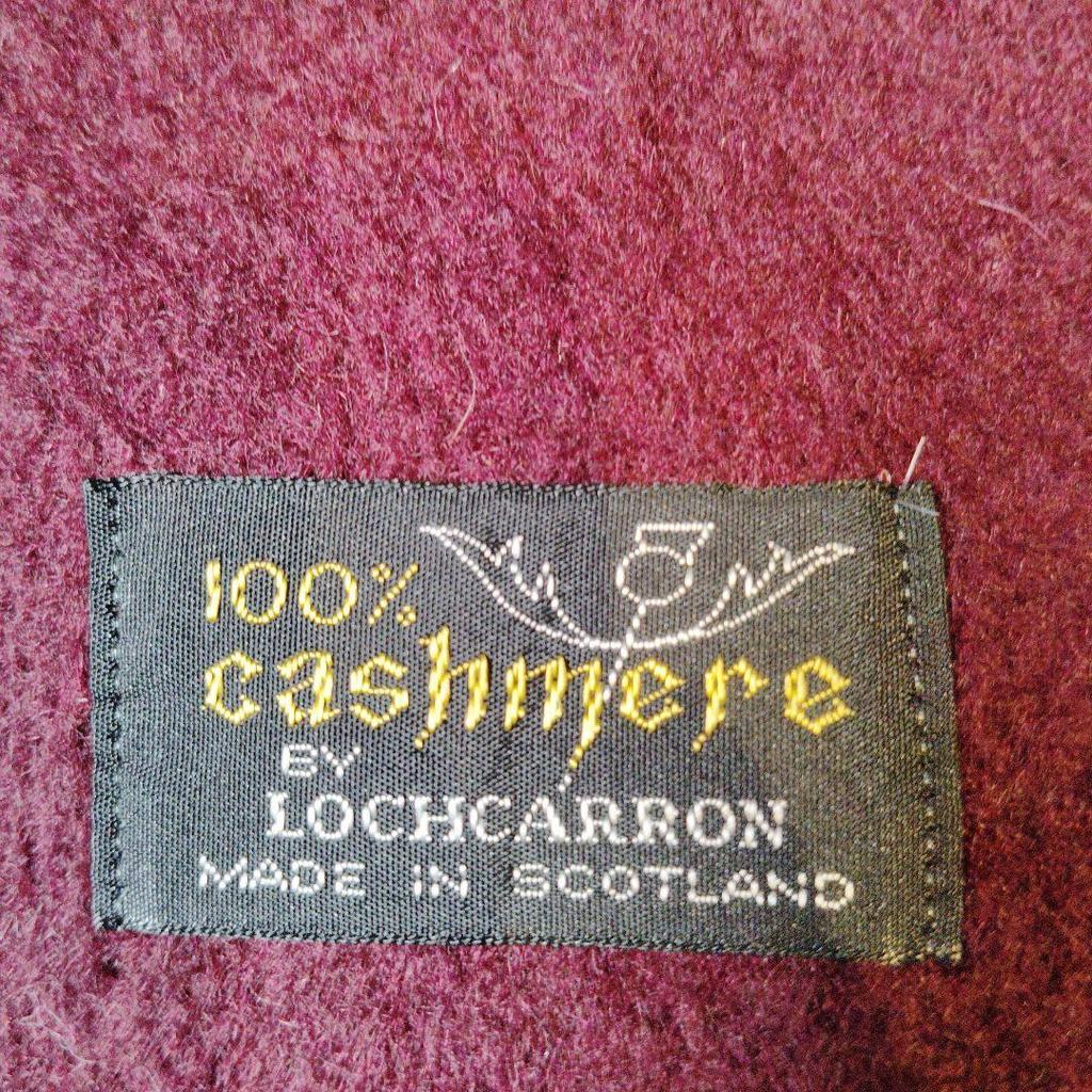 Б/у Новый Шарф Lochcarron 100% Кашемир Фиолетовый