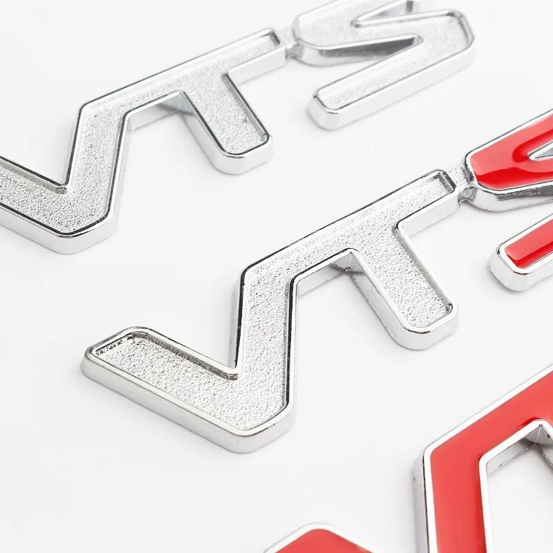 3D Metal VTS Logo Rear Trunk Side Fender Emblem Badge Sticker Decals For Citroen C3 Aircross C4 Picasso Cactus C1 Accessories