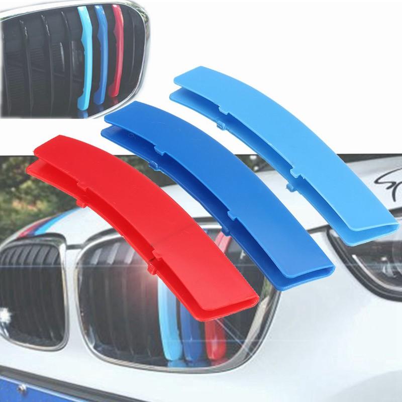 Fits BMW 5 Series F10 F11 2011 2012-2013 Kidney Grille 12 Bar Cover Stripe Clip