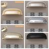Single hole Cabinet Door Pulls Zinc Zinc Zinc Alloy Dresser Knobs Durable Shell Pull Handles  Kitchen
