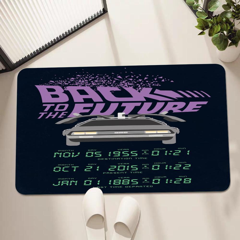 Back To The Future Long Rugs Cheaper Anti-slip Modern Living Room Balcony Printed Bedside Area Rugs