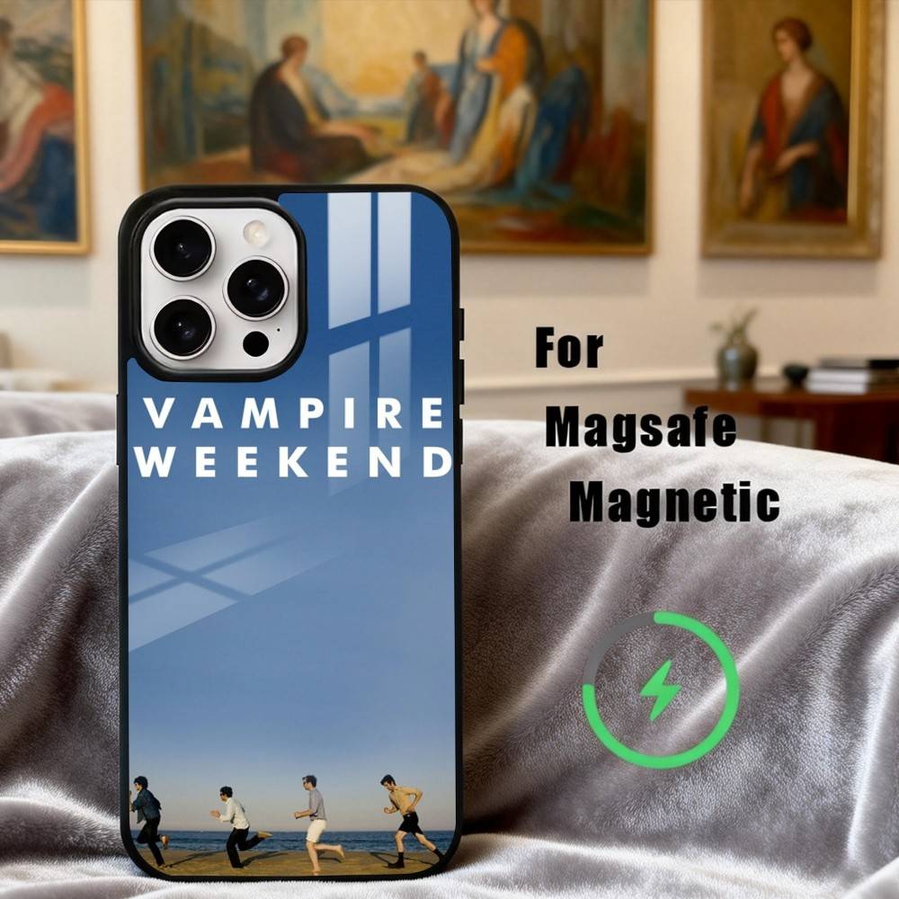 Чехол для телефона V-Vampire W-Weekend Band для iPhone17,16,15,14,13,12,11 Plus,Pro Max Магнитный Для Magsafe Беспроводной Зарядки