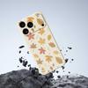 For iPhone 17 Pro Max Case Leaves Pattern Printing Straight Edge TPU Phone Back Cover