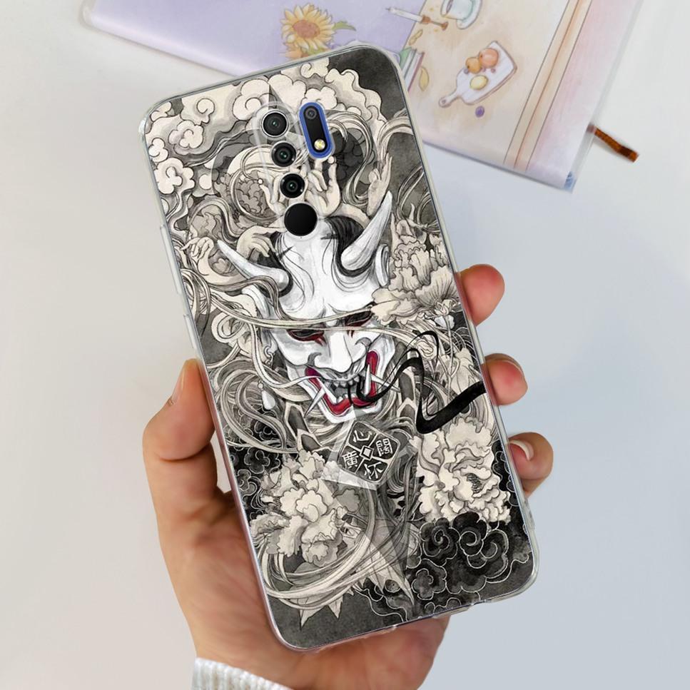 New For Xiaomi Redmi 9 Case Cute Cat Luxury Flower TPU Soft Silicone Clear Cover For Xiaomi Redmi 9 9A 9a 6.53"Bumper Phone Case