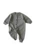 Grey 90cm Sweatshirt Long Sleeve Romper Warm Outing Loungewear Cute Newborn Korean Clothing Baby Clothing Boys Girls 66cm 73cm 80cm 90cm [EnDast]