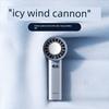 New Handheld Portable Ice Cooling Fan, Small Desktop Semiconductor Charging Turbine Mini Fan