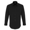 Premier Mens Stretch Fit Poplin Long Sleeve Shirt
