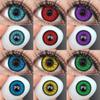 1 пара контактных линз для косплея, цветные контактные линзы для Хэллоуина, линзы для красных глаз, косметические линзы для голубых глаз