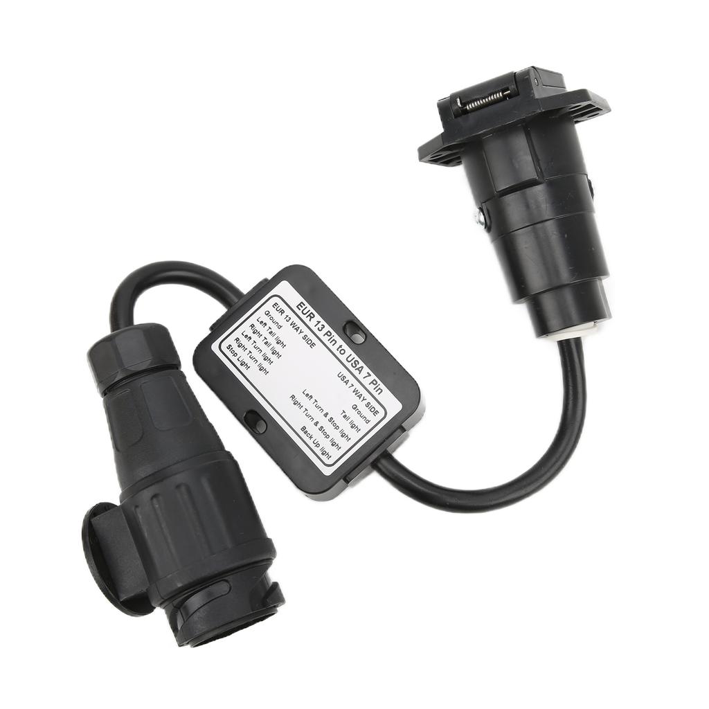 Европейский 13-контактный вилка на американскую 7-контактную вилку круглый разъем для прицепа Электрический преобразователь