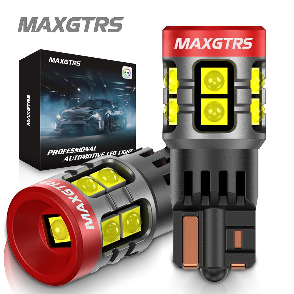 MAXGTRS 2x T10 LED Canbus W5W Лампа 168 194 2824 Лампочка 6000K Белый Автомобильное Освещение Салона Потолочная Подсветка Багажника Лампа для Чтения 12В