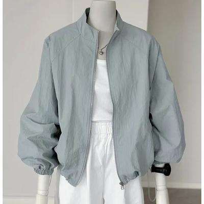 Корейская женская куртка с длинными рукавами и солнцезащитным кремом, весна-лето, женская спортивная куртка для отдыха, пальто, однотонная тонкая женская верхняя одежда