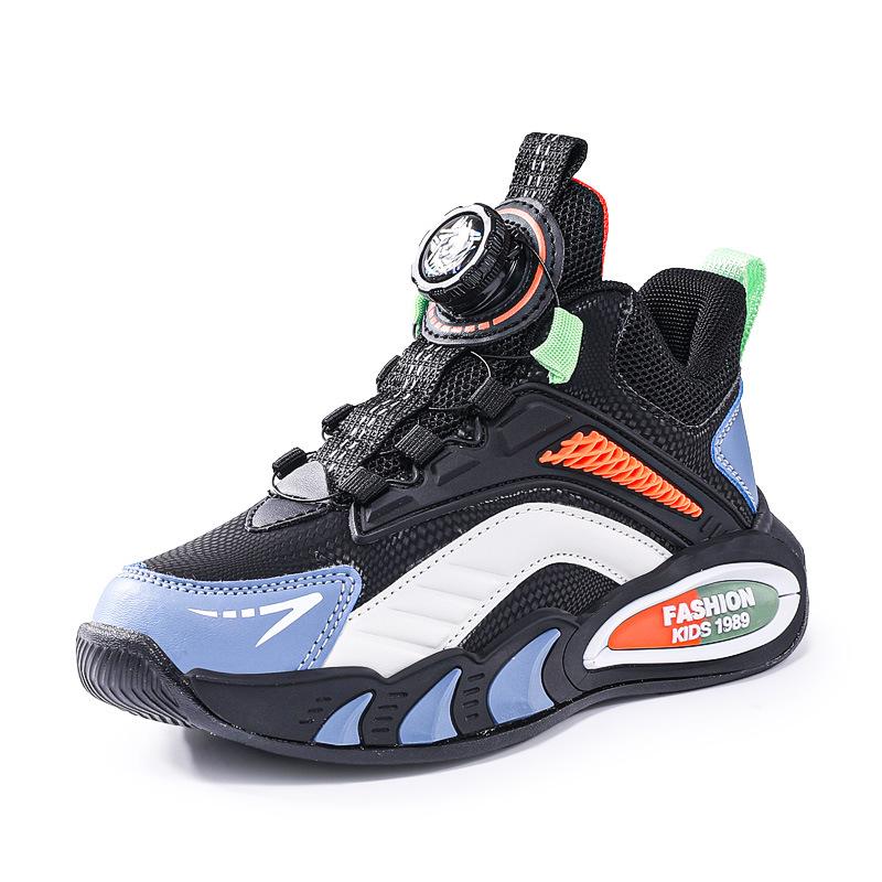 Classmates Girls Sneakers Spring and Autumn 2025 New Rotating Button Shoes Lightweight and Breathable Girls' Children's Shoes